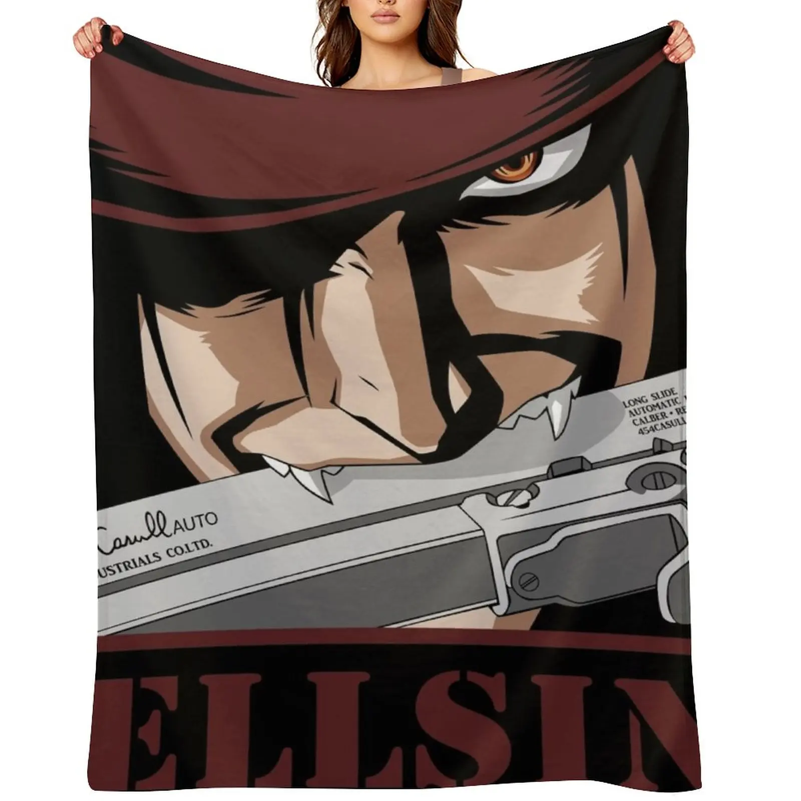 

Hellsing Throw Blanket blankets ands manga Flannels Blankets For Sofas Blankets