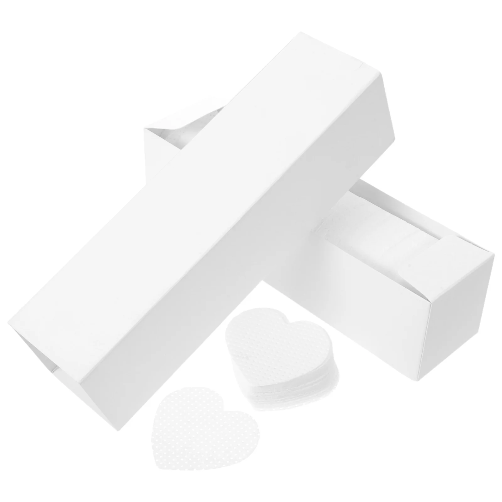 500개 네일 와이프 린트 프리 하트 모양 폴리쉬 리무버 패드 속눈썹 연장 글루 아크릴 네일 살롱용