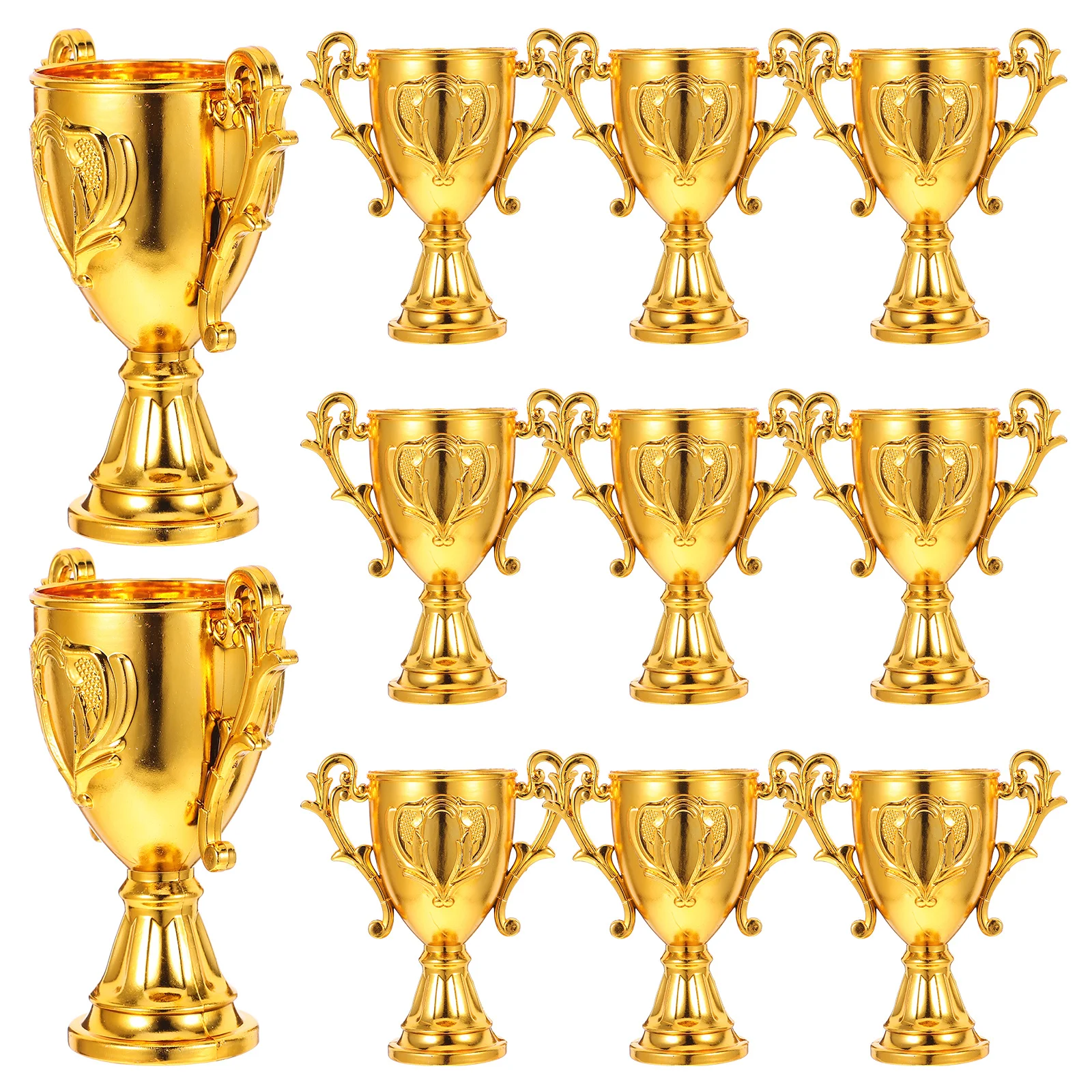 

12Pcs Trophy Storage Box Kids Mini Gold-Plated Award Ceremony Party Favors Holiday Decor Competition Prizes Keepsake Gift