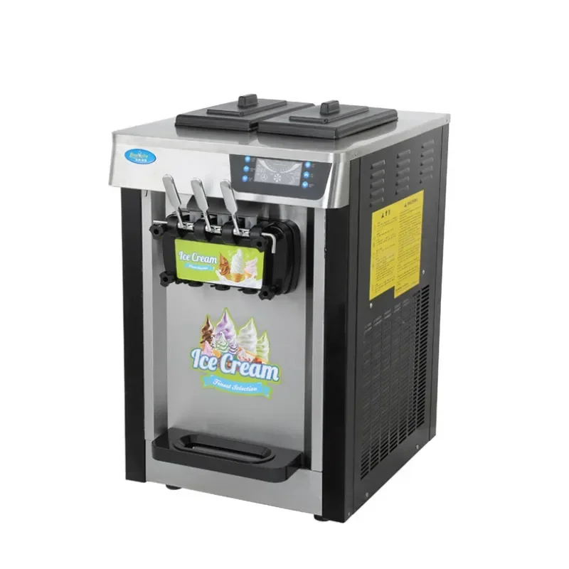 Commercial Ice Cream Machine Large-scale Soft Automatic Stainless Steel Material Three Flavour