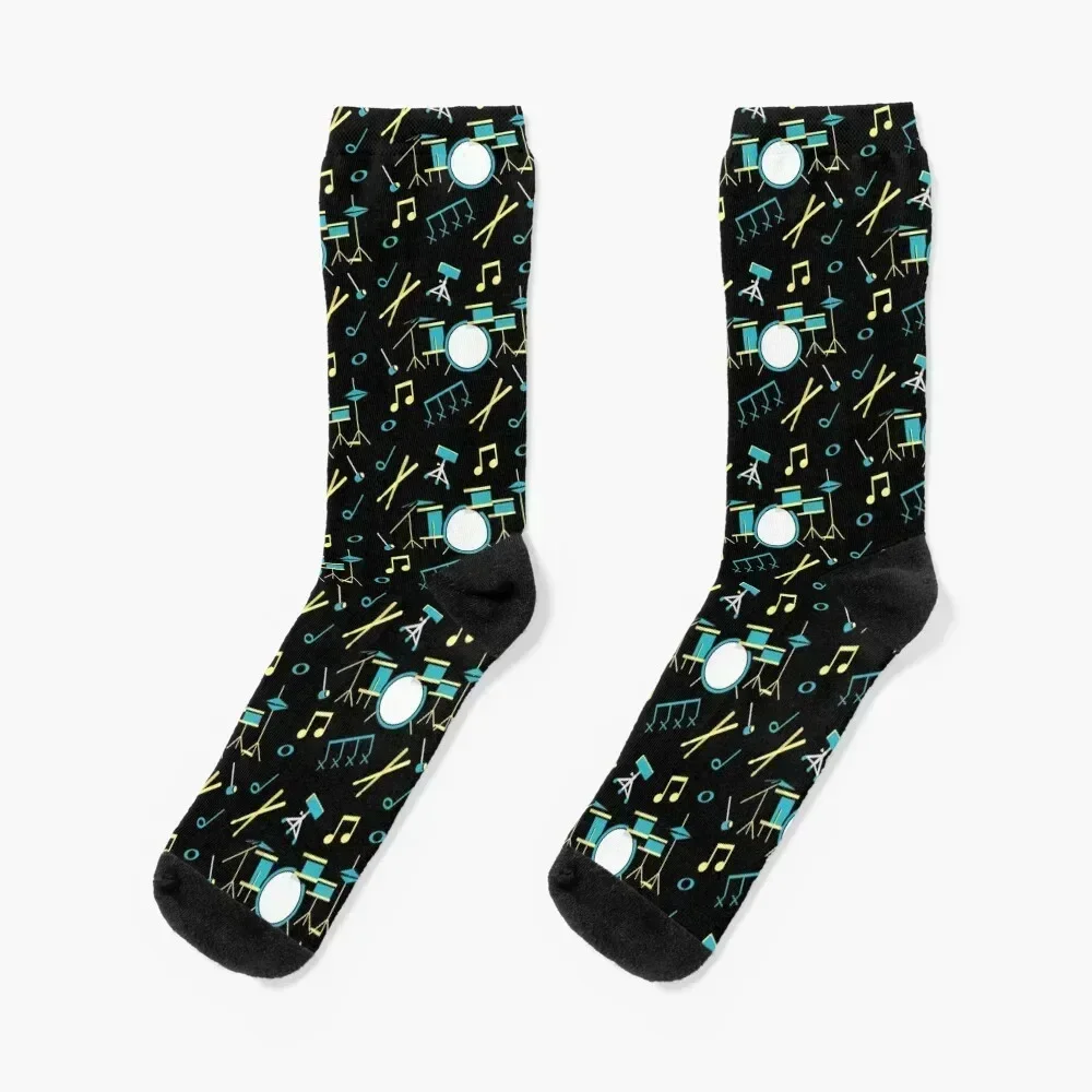 

Drum Pattern Socks Stockings compression hockey man Thermal man winter Socks Female Men's