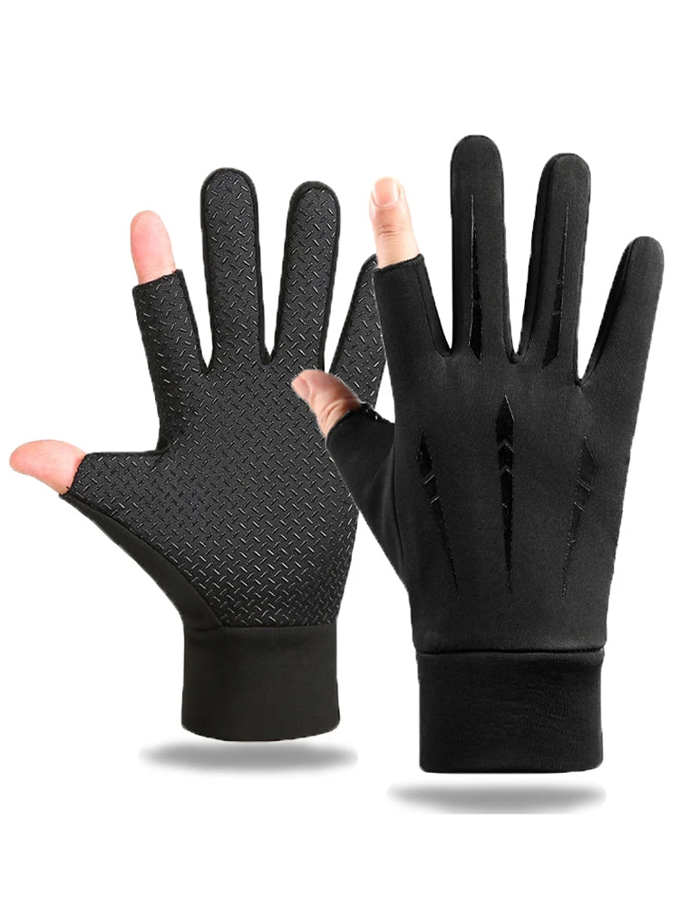 AliExpress Warm Cycling Gloves for Men Autumn Winter Fishing Non-slip Motorcycle Water-Repellent Touch Screen Wear Resistant Driving Gloves