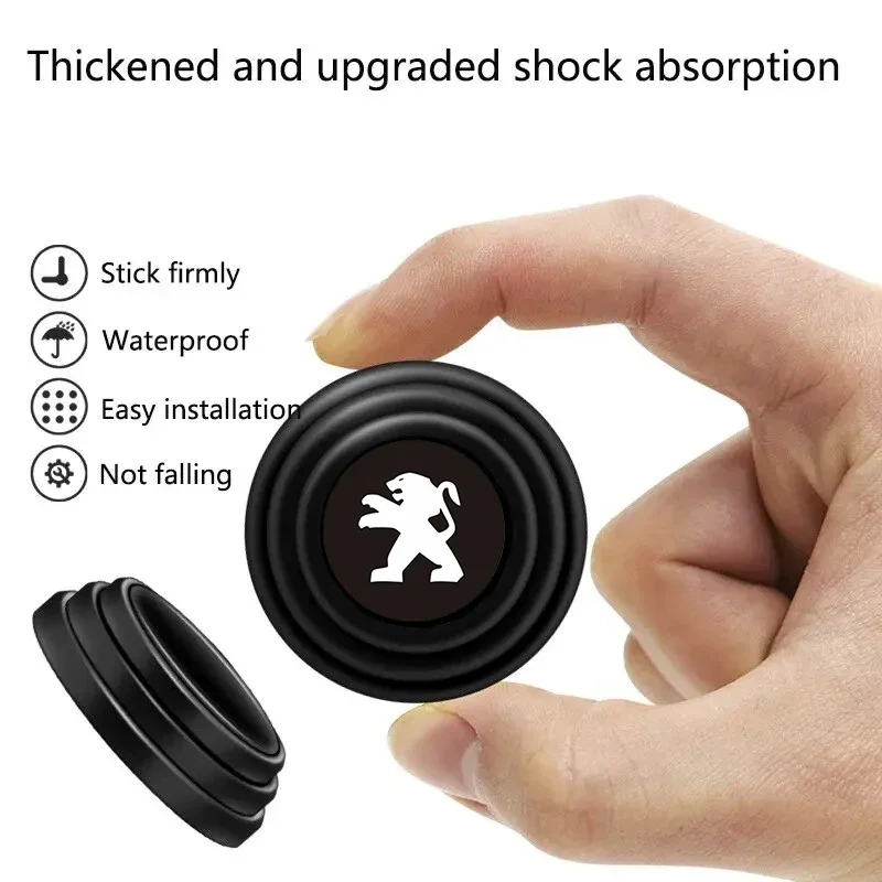 4PCS Car Door Edge Guards - Silicone Anti-Collision Protector Compatible with Peugeot 206/207/208/308/508, Universal Fit Bumper view 4