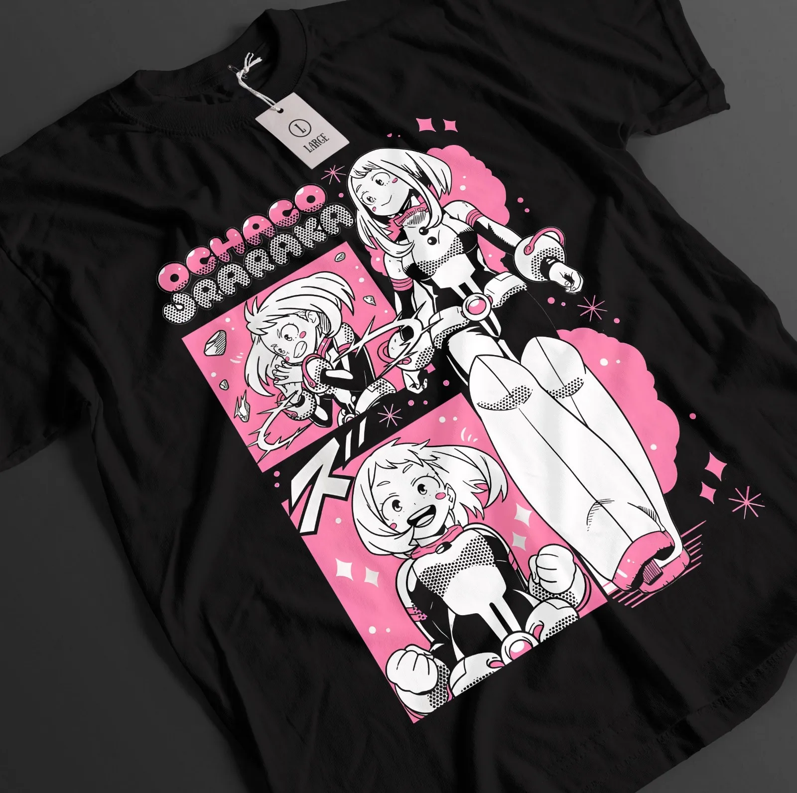 My Hero Academia Shirt Ochaco Uraraka Tshirt Deku All Might Top MHA Unisex Tee