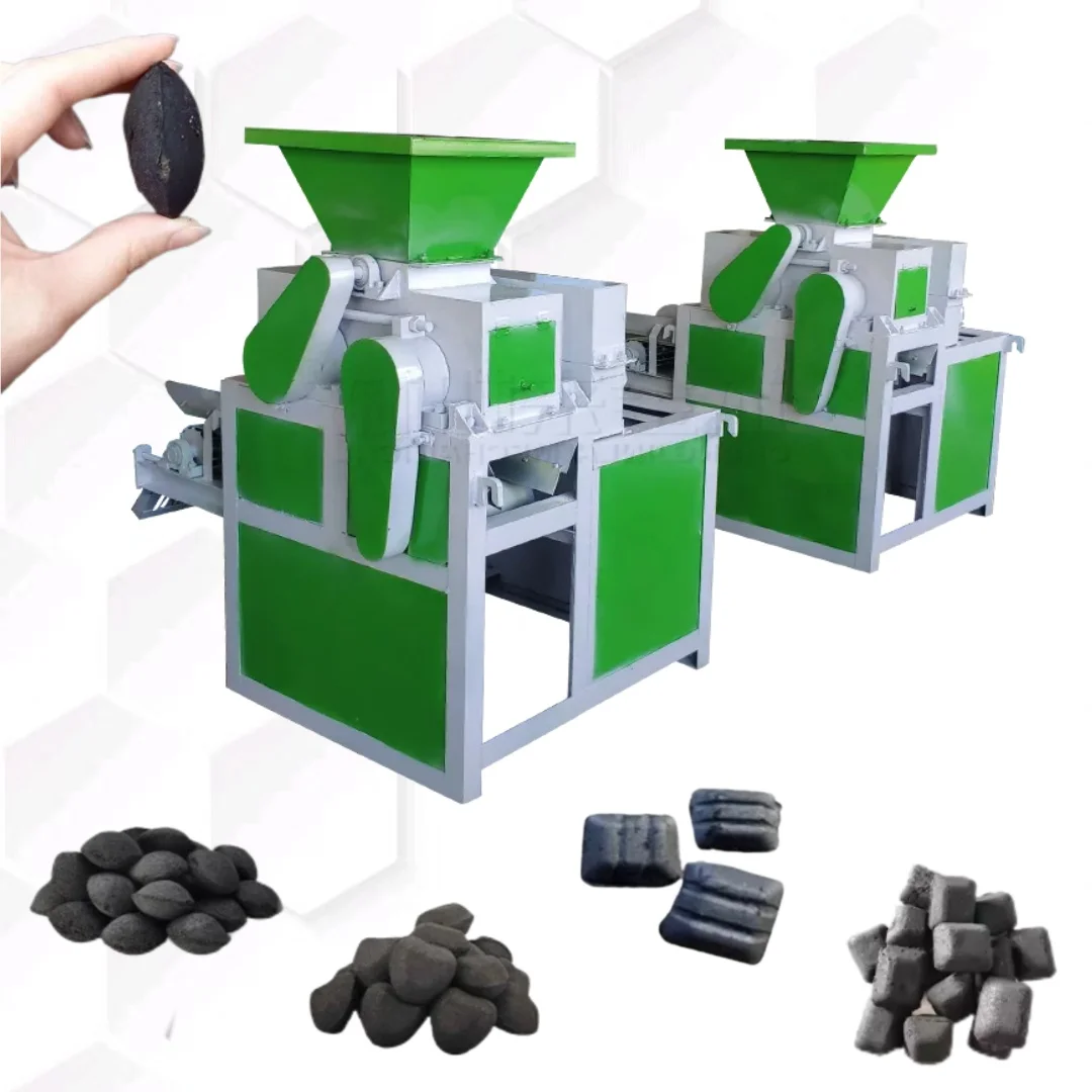 

Заводская поставка Биомасса Барбекю Уголь Угольный порошок Шариковый пресс Машина для изготовления брикетов Роликовый тип Машина для производства древесного угля