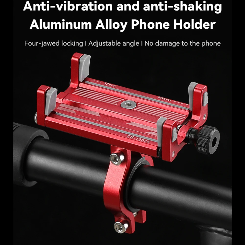 Bicycle Phone Holder Reliable MTB Phone Mount Stand Bicycle Holder Aluminum Adjustable Bike Phone Holder Nonslip Holder - view 4