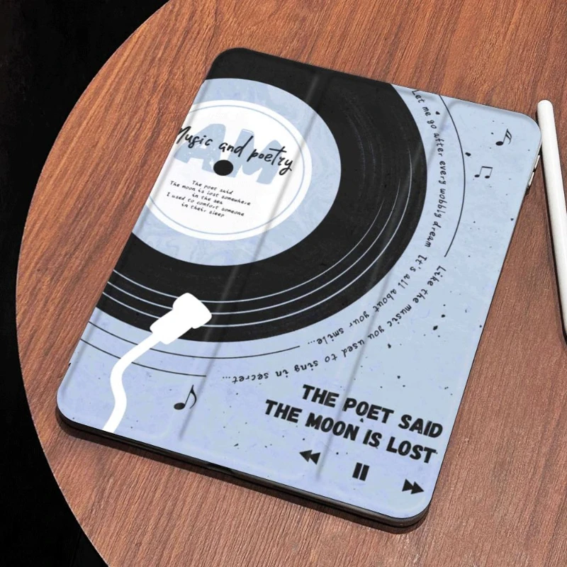 

Чехол-держатель для карандаша Funda для iPad Air 6 Чехол iPad 10th Gen Air 5th 4th 10,9 Pro 11 2nd 3rd 4th iPad 10,2 7th 9th 8th музыкальный диск