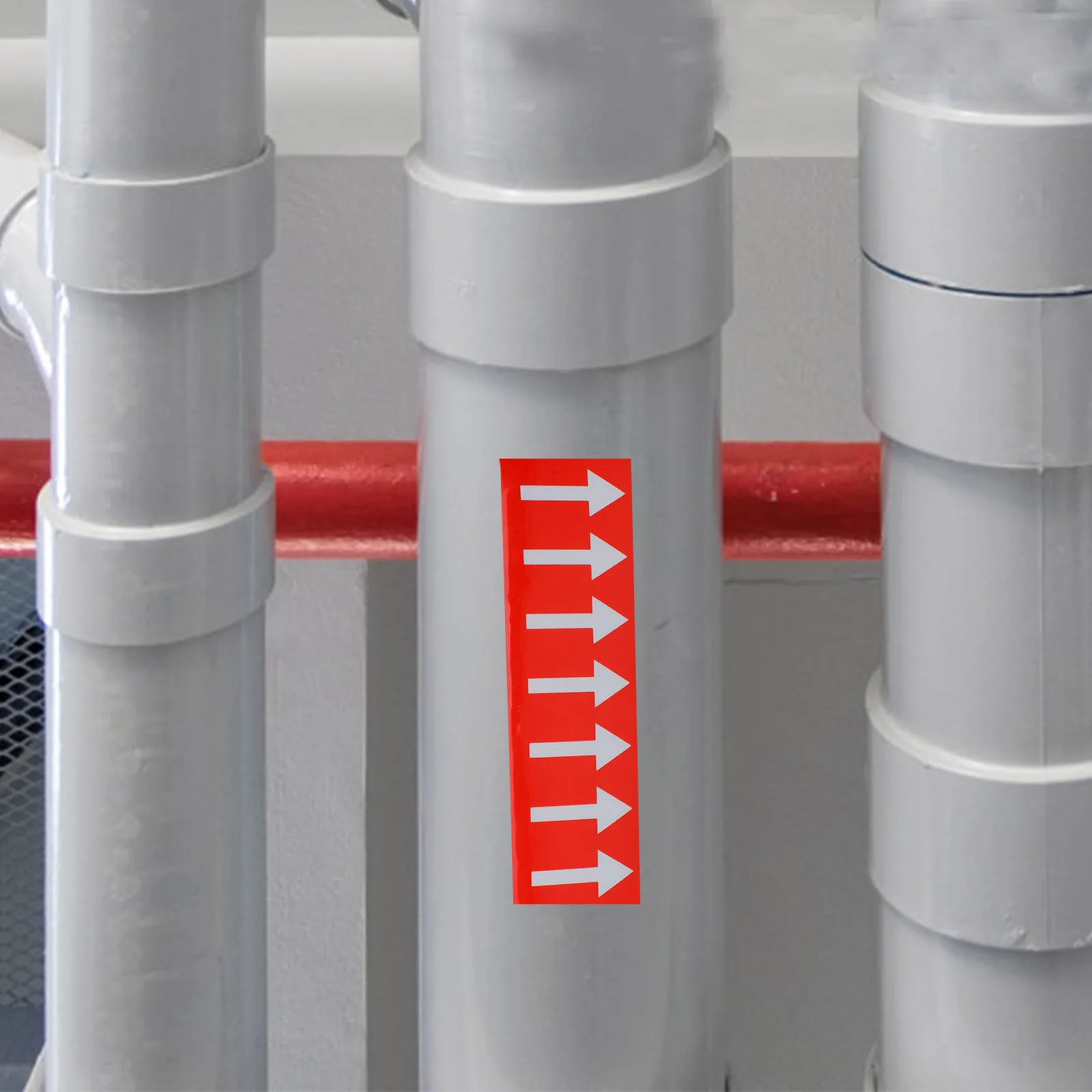 1 لفة الأنابيب بمناسبة ملصق مؤشر السهم العاكس للتوجيه الاتجاهي الصناعي لاصق السهم الملون الشارات الطابق