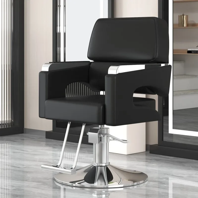 Hair Salon Barber Chair Barbershop Saddle Pedicure Cosmetic Shampoo Hair Cutting Adjustable Silla Barberia Barber Furniture