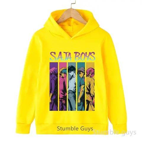 Barn Pojkar Flickor Anime Kläder Kpop Demon Hunters Casual Mode Varm Höst Vinter Tröja Huvtröja 6 best sales pojkkläder - №1