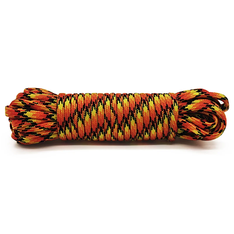 7 Cores 550 Paracord Cord 5 15 30 M Dia.4mm For Outdoor Camping Survival Lanyard Parachute Rope Hiking Tent Accessories