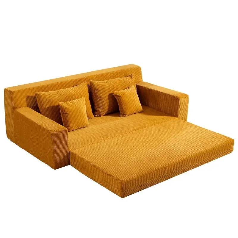 Vacuum compression sofa bed living room folding dual-purpose large and small apartment module lazy leisure tatami sofa