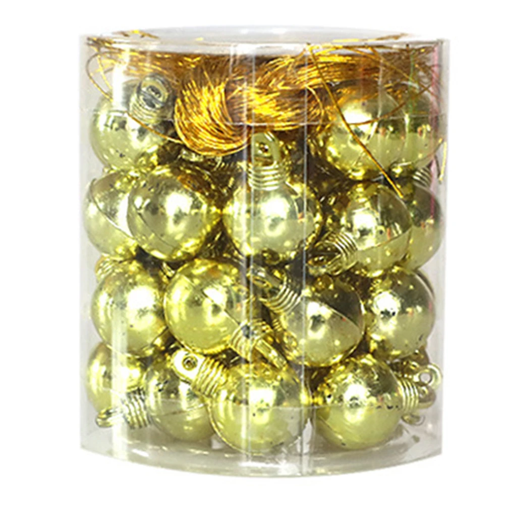 Christmas Showcase Diameter 1.5cm Christmas Balls Shatterproof Balls Widely Used Size Lightweight Quality Plastic