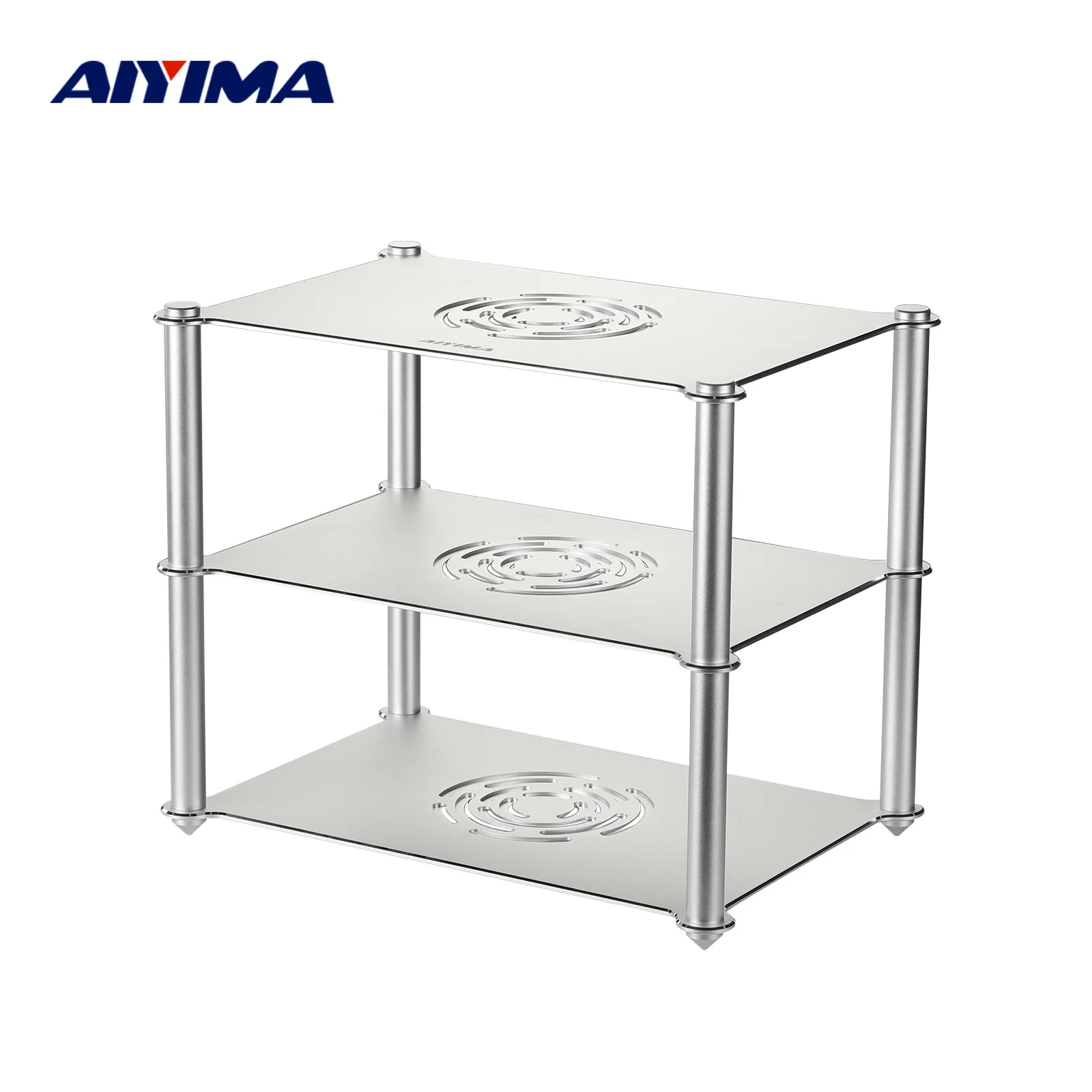 AIYIMA Amplifier Rack Aluminum Alloy For HiFi Decoder Amplifier Headphone Amplifie Preamp DAC Double Layer Rack Storage