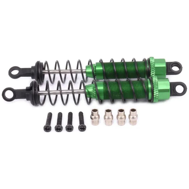 Metal Oil Filled Front&Rear Shock Absorber for 1/12 WLtoys 12428 12423 RC Car Crawler Upgrad Part,Green