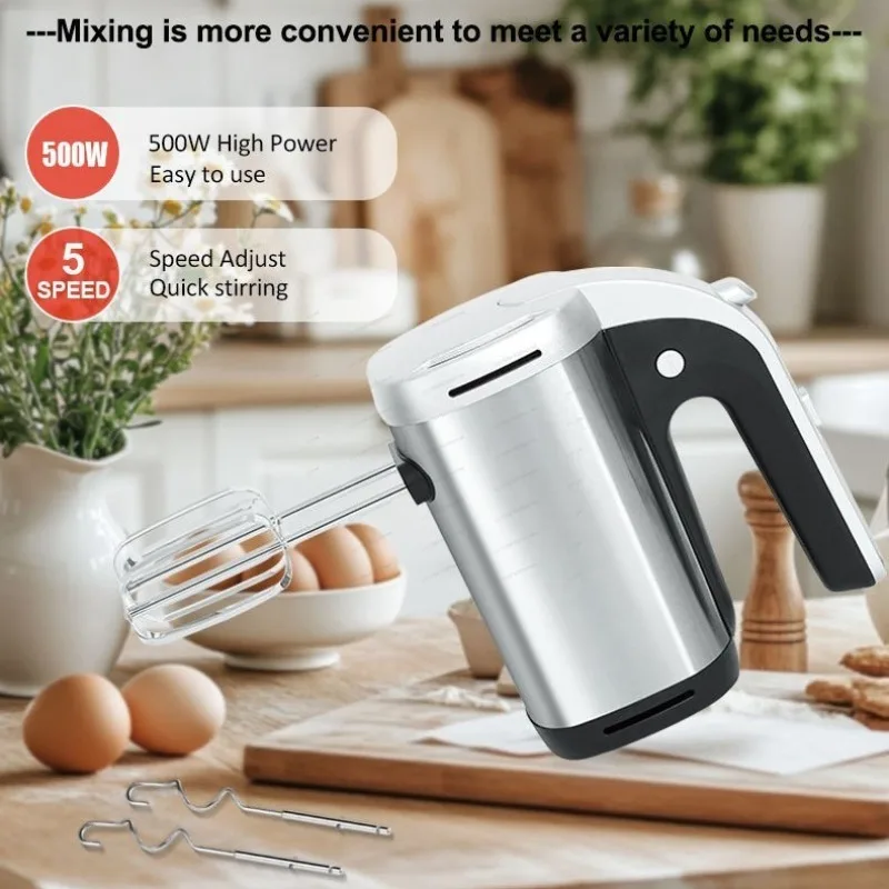 Portable Electric Hand Mixer, Multifunctional Handheld Stirrer, Electric Egg Beater for Whipping Eggs and Baking
