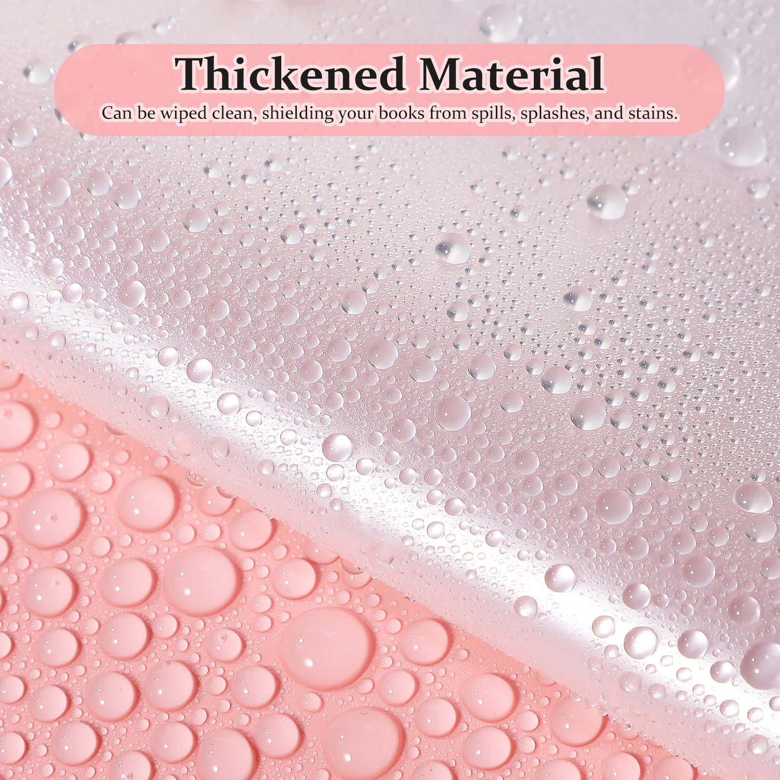 10 Stück transparente Buchhüllen, wasserdicht, rutschfest, transparente Folie für Lehrbuch, Notebook, Zeitschriftenschutz, leicht, flexibel