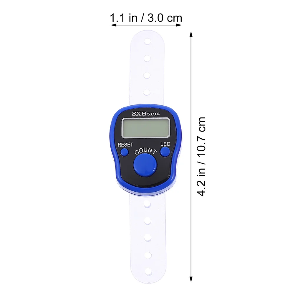 5 Pcs Counters Hand Finger Clicker Handheld 1070X300X150CM Resettable Electronic Digital Colorful Tally