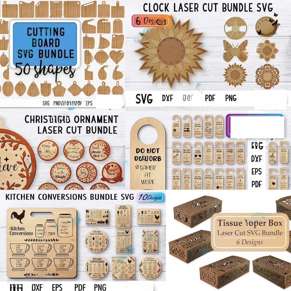 Imagem -02 - Designs Cortados a Laser Brinquedo Vetorial Presente Decoração Pacote de Arquivos de Arte Formato Svg Dxf Eps 735