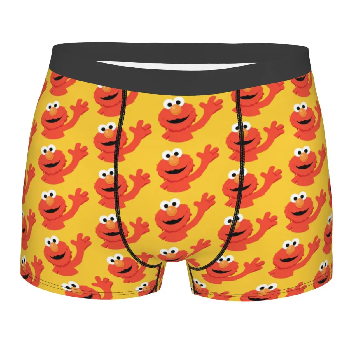 

Custom Funny Cookie Monster ELMO Boxers Shorts Panties Men's Underpants Stretch Briefs Underwear