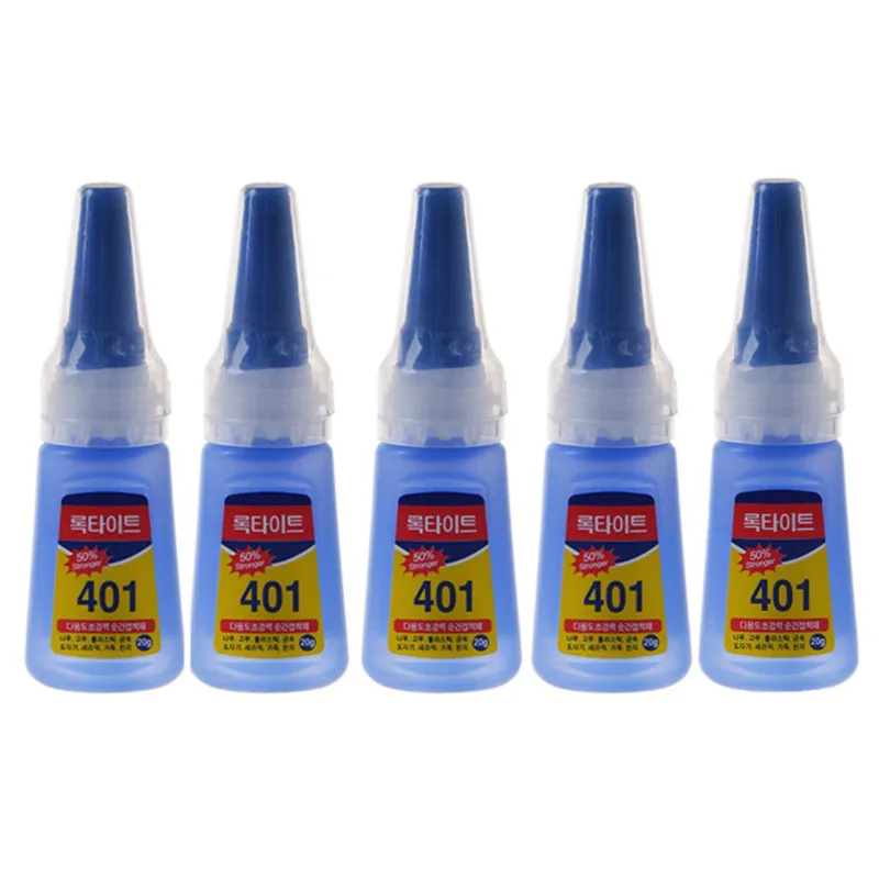 20ML 超強力透明 401 接着剤、瞬間乾燥、金属、プラスチック、アクセサリー用の多機能接着剤に適用可能