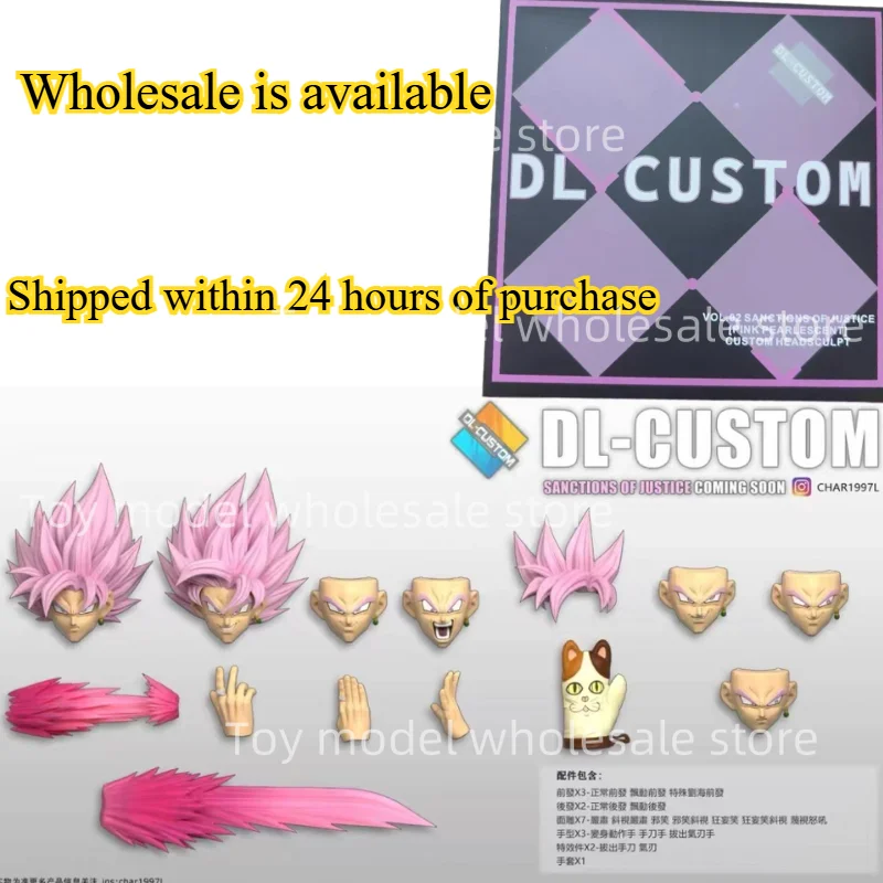 재고 있음 DL Black Wukong 헤드 조각 액세서리 팩(핑크-투명 펄) 액션 피규어 컬렉션 장식품