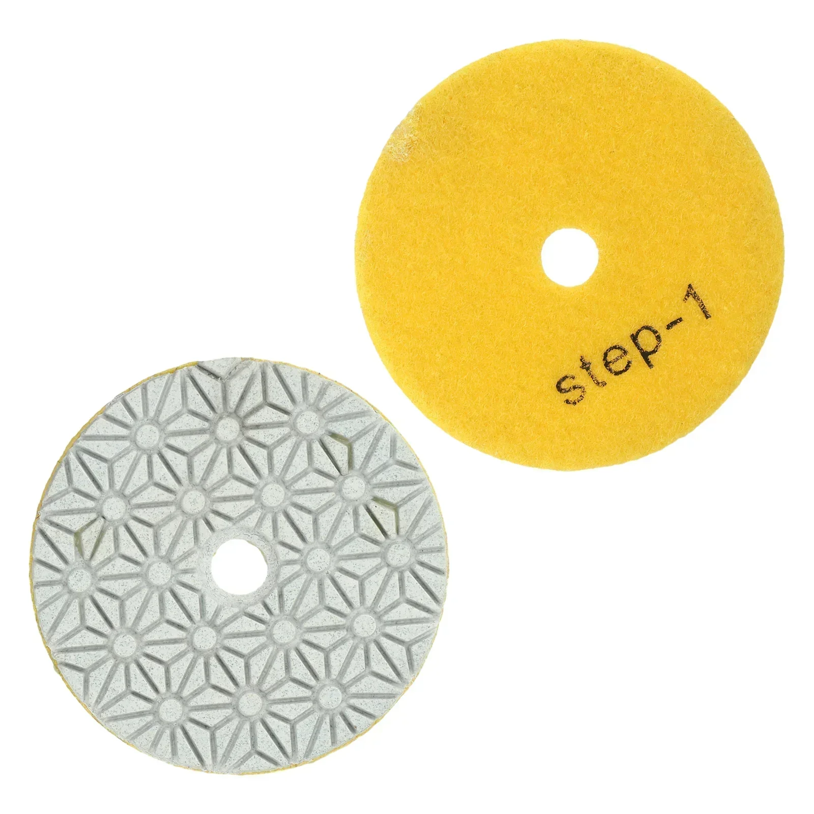 4 Inch Inch Polishing Pad Wet/Dry 1#/2#/3# Diamond Polishing Pad Set For Marble Terrazzo Terrazzo Rough Grinding