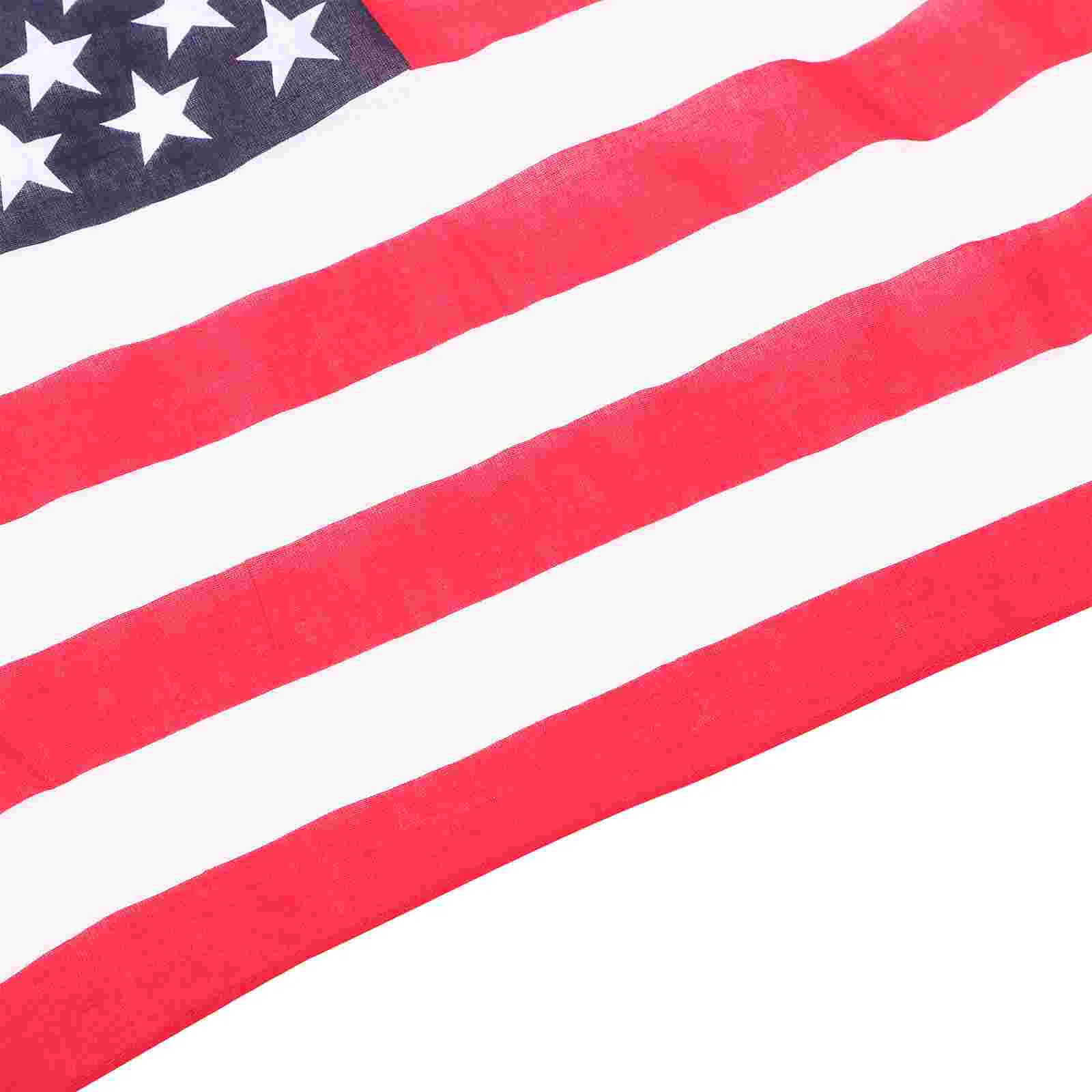 3 Pcs Usa Bandana for Men Hat Headwear Country Flag Headscarf Creative Headdress Drcor Use Headgear