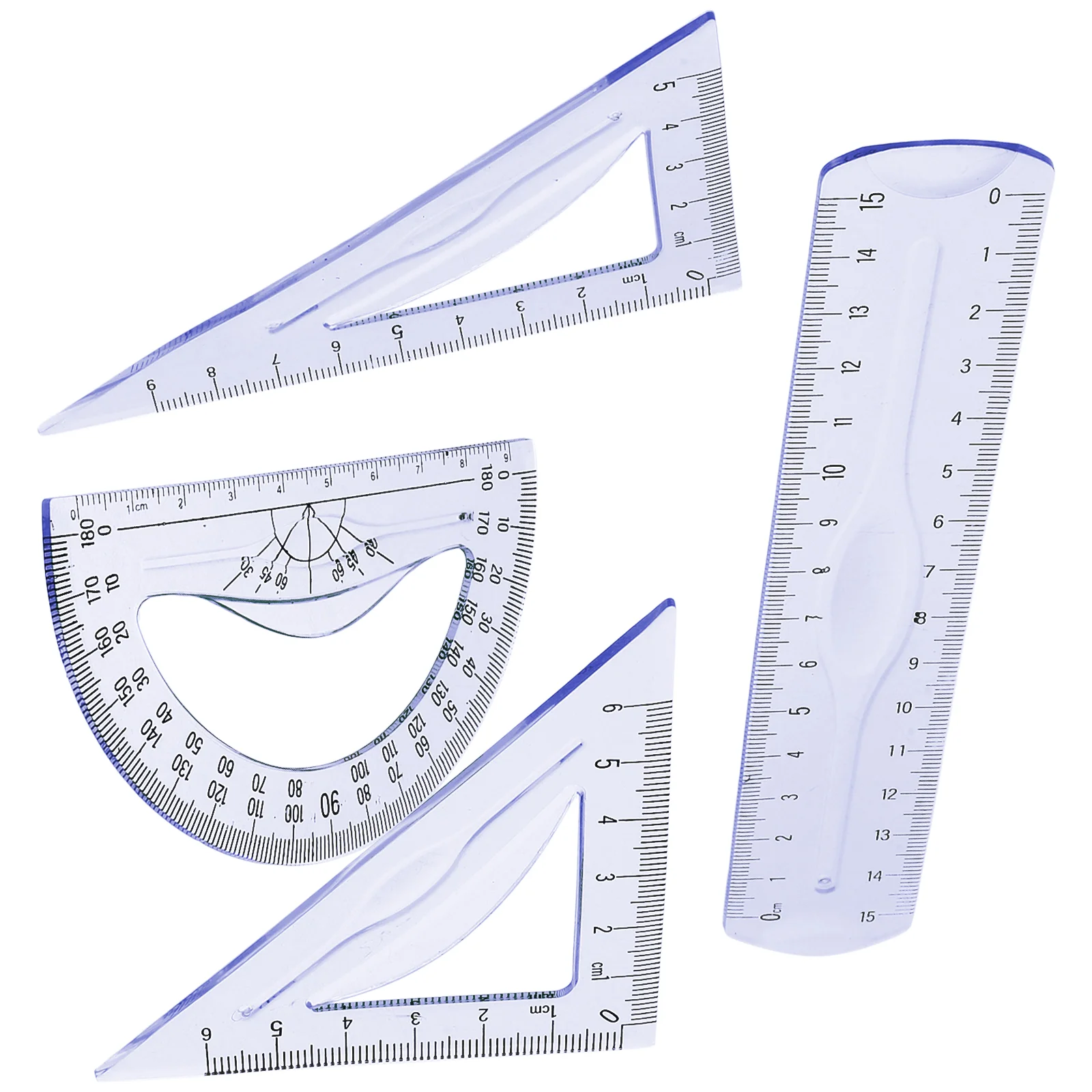 Student Geometrie Werkboek Zachte Liniaal Gradenboog Studenten Tekengereedschap Briefpapier