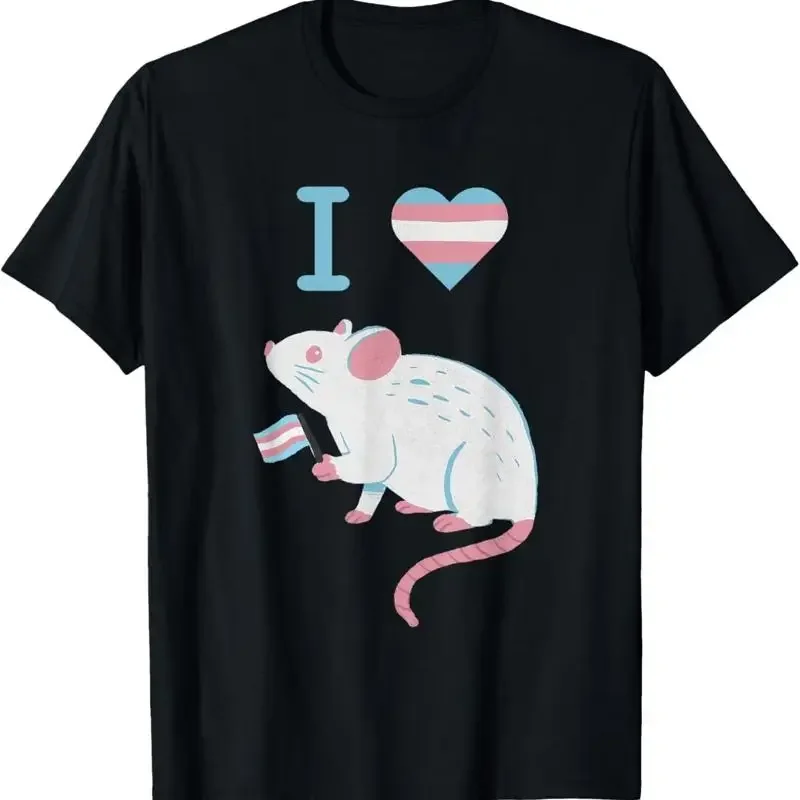 I Love Trans Mice Mouse Political Funny Cute Meme T Shirt