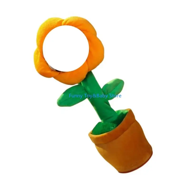 Modello fiore antropomorfo che parla danzante decorazione dinamica in giallo C90B