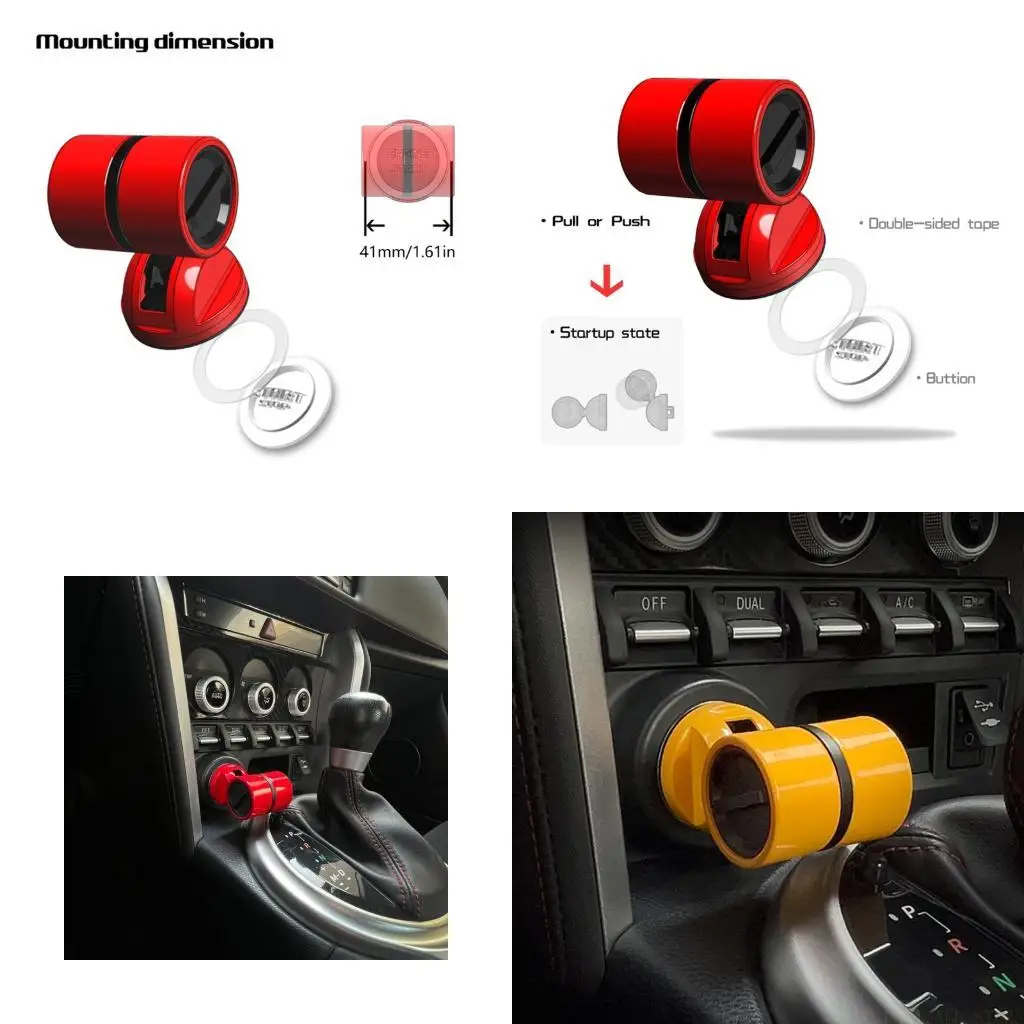 

J0MA Multipurpose Push Button Switches Cover Starter Button Lever for Cars Computers