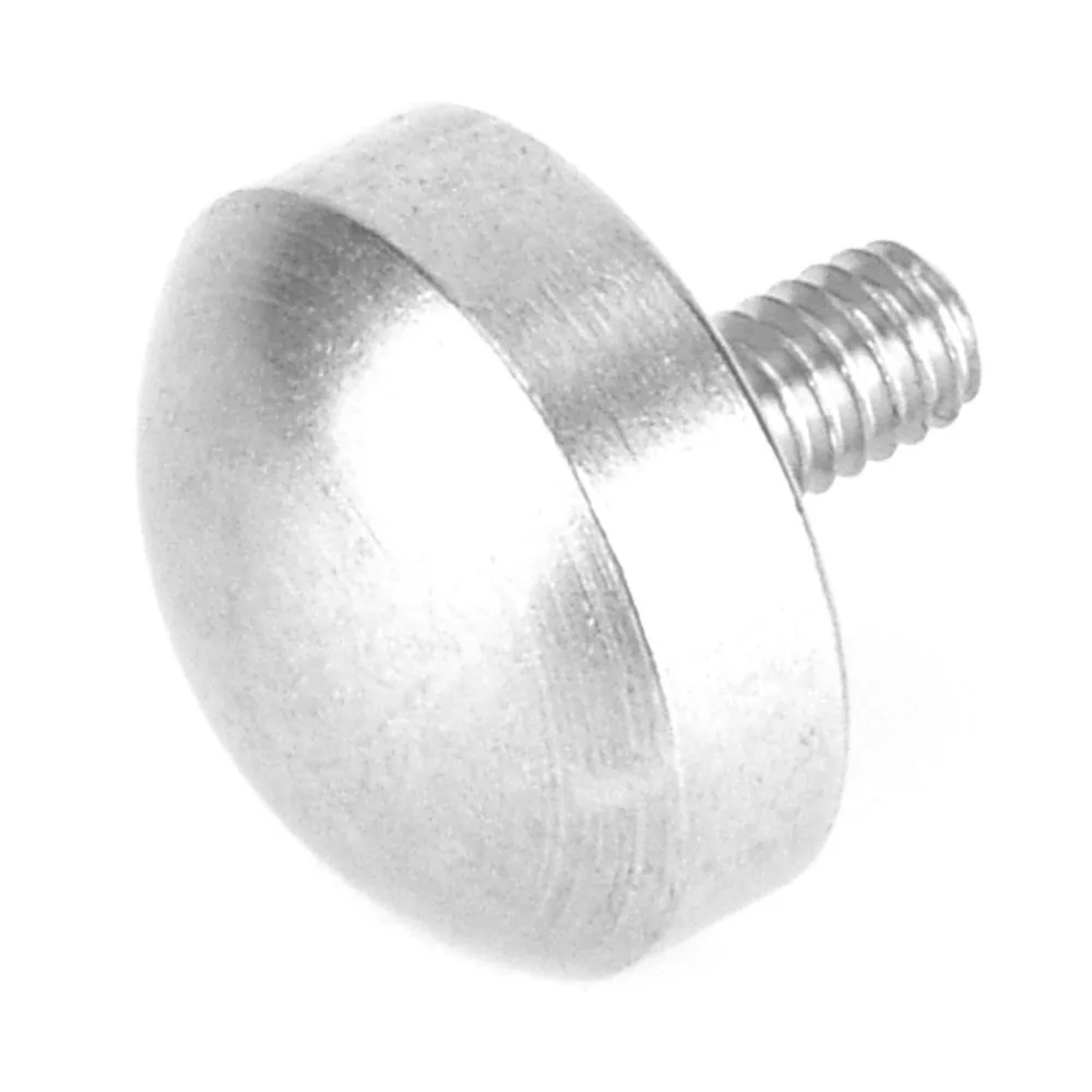 Stainless Steel Dial Indicator Probe M2.5 Thread 10mm Diameter Spherical Point Contact Point Silver Depth Gauge Tip