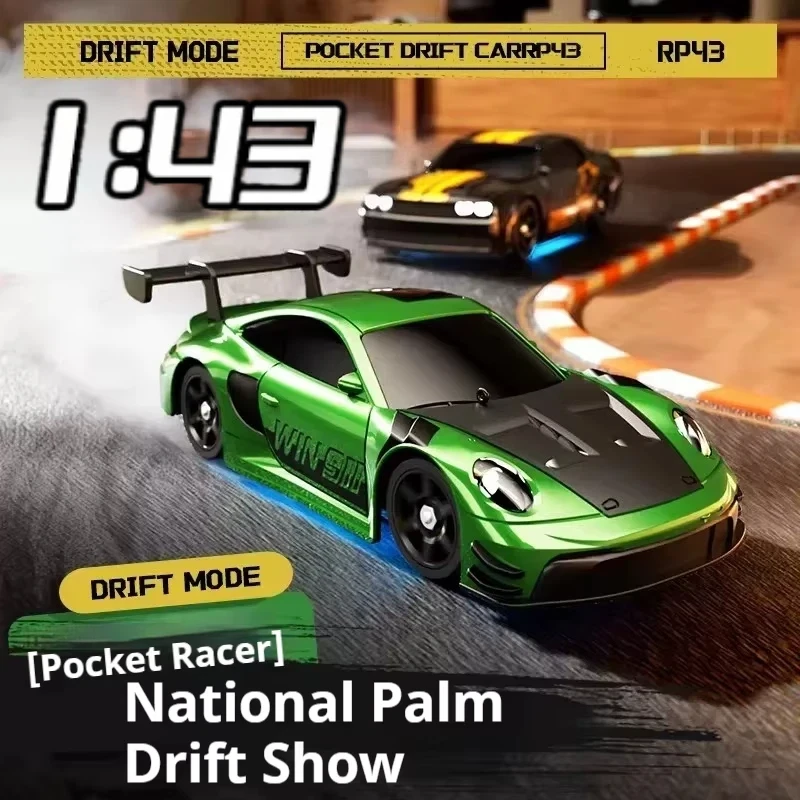

Hot 1/43 Remote-Controlled Mini Drift Car Full Proportion Four-Wheel Drive High-Speed Car With Esp Gyroscope Toy Car Model Gift