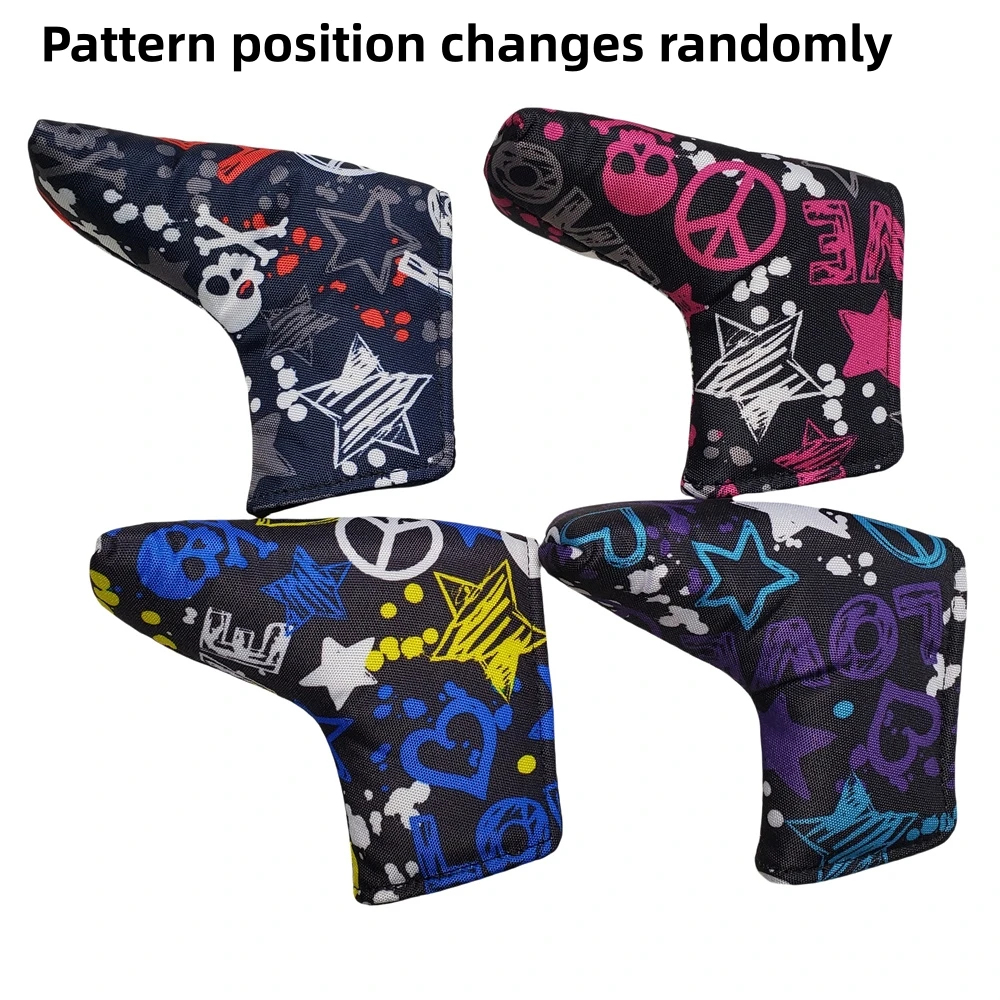 1Pc Skeleton Theme Cloth Golf Putter Cover Suitable For Men And Women Personalized Golf Club Head Cover