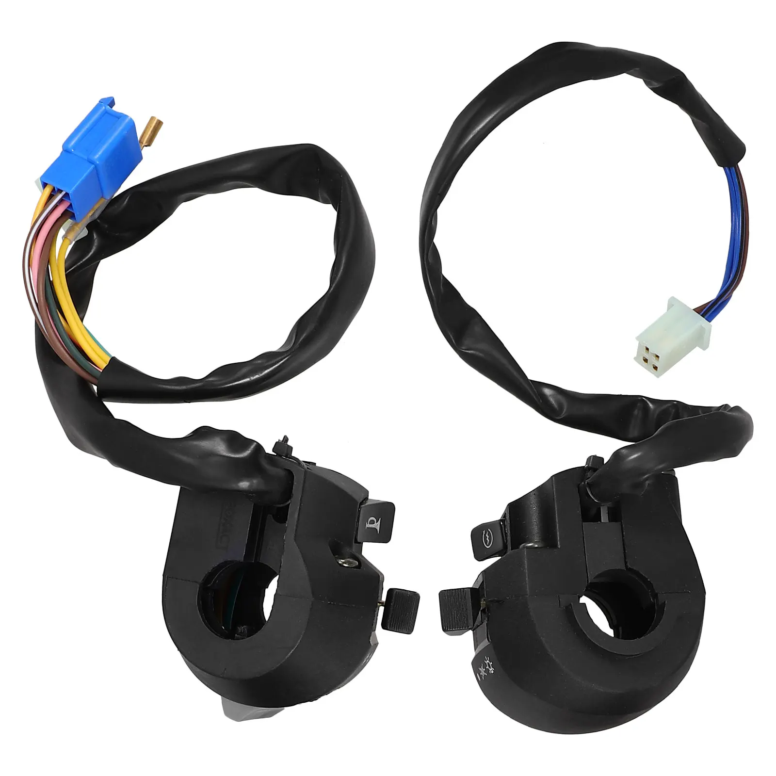 

2pcs Switch Set Motorcycle Horn Turn Signal Light Control Replacement 7/8 Handlebar Controller Durable Metal Plastic Motorcycle