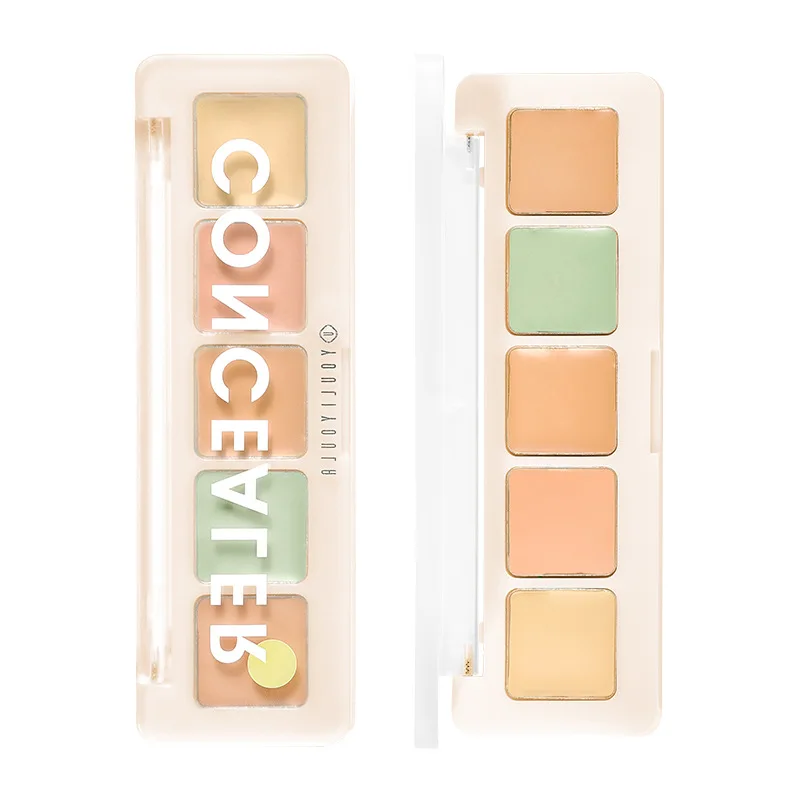 5 สี Corrector Palette สี Correcting คอนซีลเลอร์ Palette Face Contouring Highlighter ปกปิดความหมองคล้ําฝ้าผลิตภัณฑ์