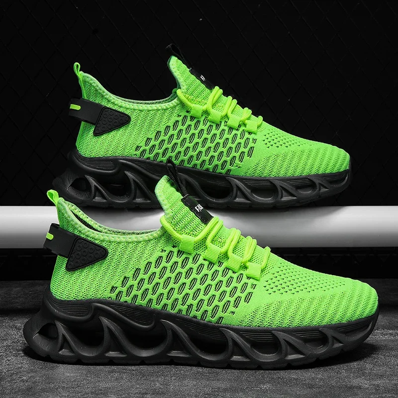 

Mens Sport Shoes Breathable Lightweight Sneakers Outdoor Mesh Black Running Shoes Athletic Jogging Tenis Walking Shoes Man