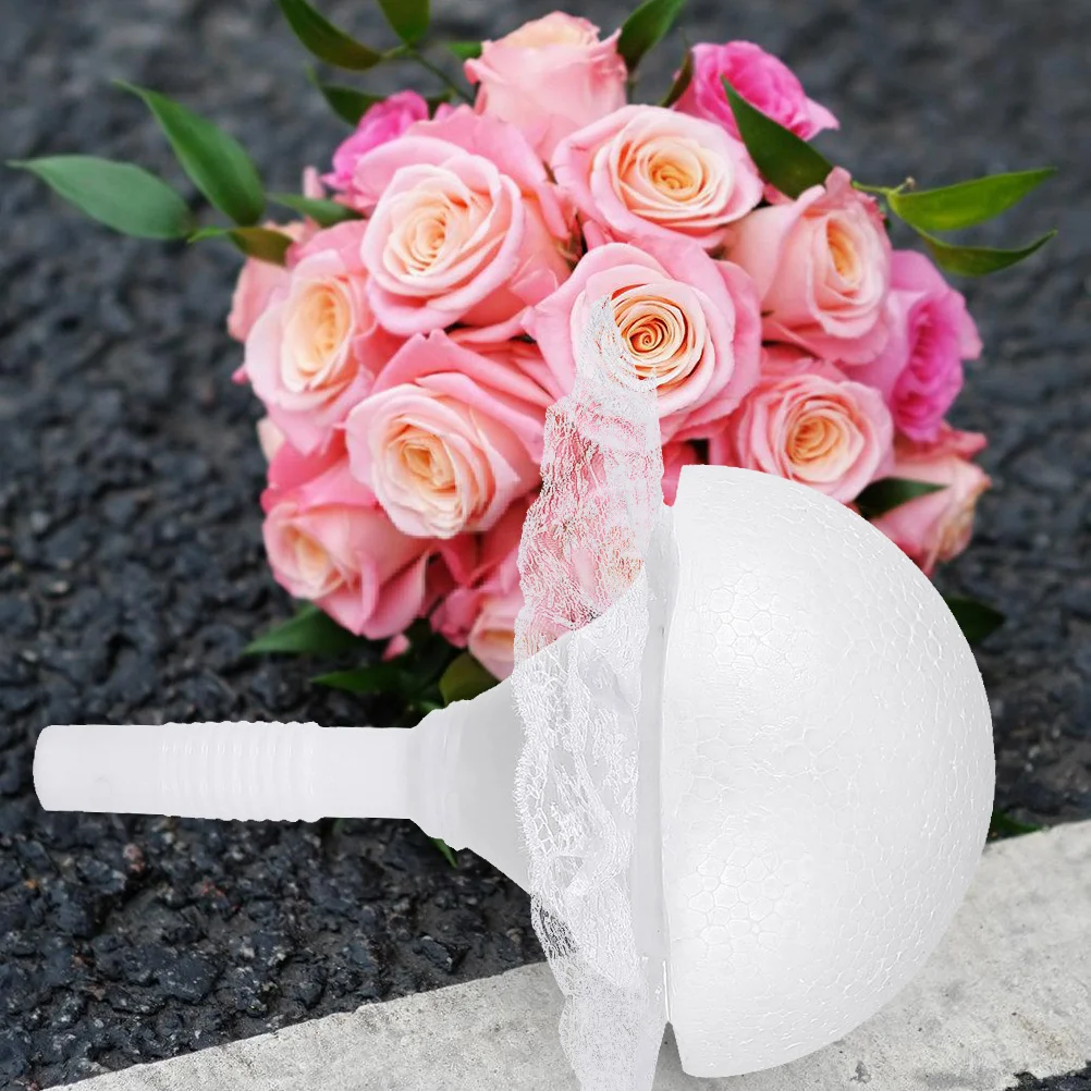 

Hemispherical Support Material Wedding Bouquet Handle Holders Diy Flower Bridal Foam