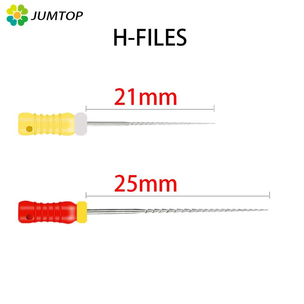 Pilniki dentystyczne Root Cannal Endo H pilnik 21mm 25mm ze stali nierdzewnej instrumenty endodontyczne stomatologia stomatologia narzędzie