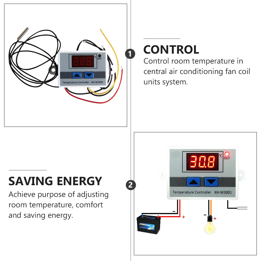 Digital Thermostat 220V Control Programmable Floor White LED Display Backlight Energy Saving Temperature Balance