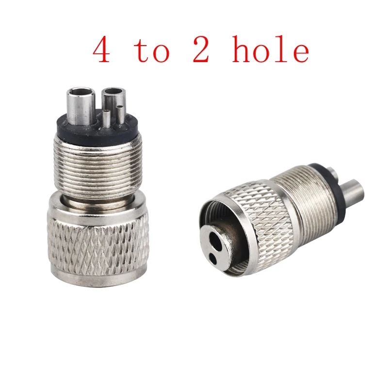 JUMTOP Dental Turbine Handpiece Adapter 4 Holes 2 Holes Changer Connector for High Speed Handpiece Spare Parts