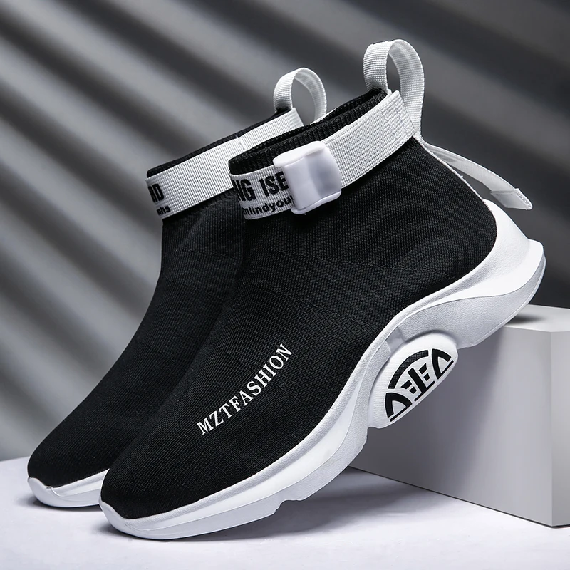 Men Casual Shoes High Top Hip Hop Socks Sneakers Men Shoes Breathable Lightweight Male Walking Footwear Zapatillas Hombre