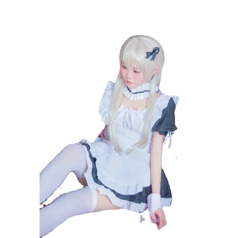 Anime Meid Cosplay Kleding Zwart Kawaii Lolita Franse Kostuums Serveerster Outfit Japanse Podium Vrouw Party Cafe Jurk Meisjes MN8