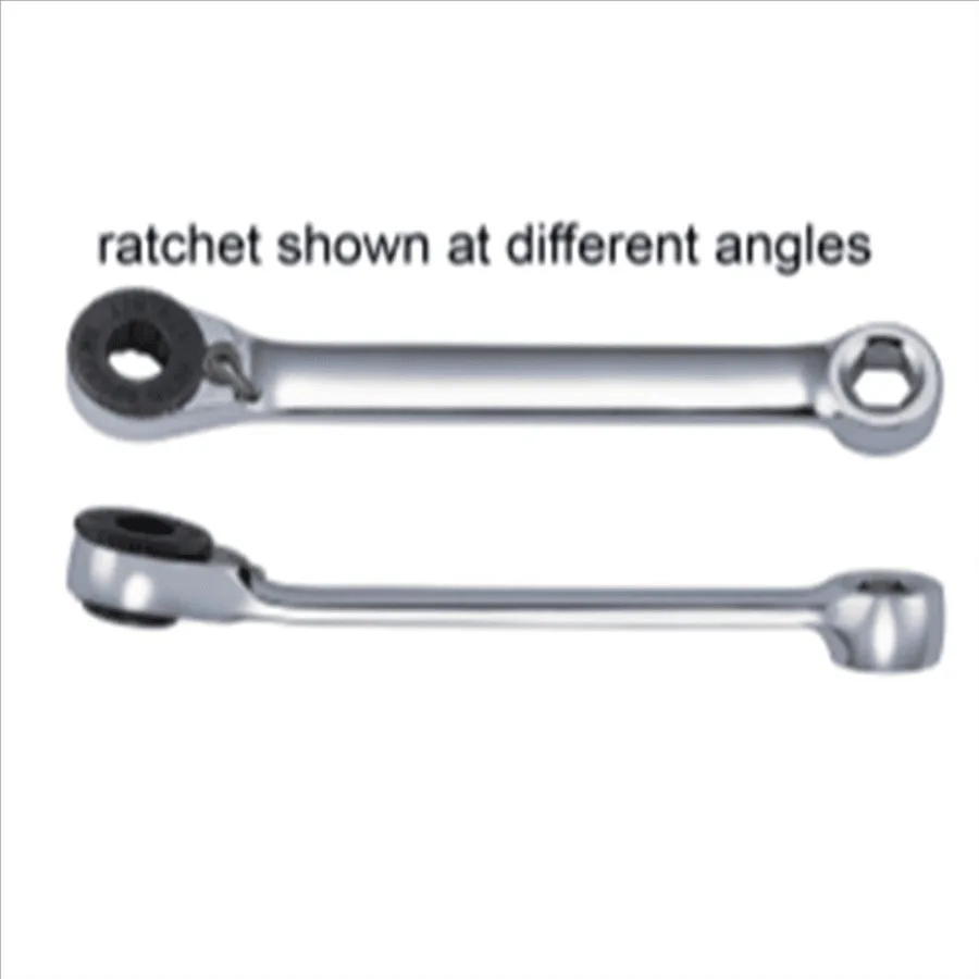 

HBR3 Double Ended 1/4 Hex Bit Ratchet for Precision Tightening in Tight Spaces, Durable Chrome Finish, Ergonomic Grip, Compact