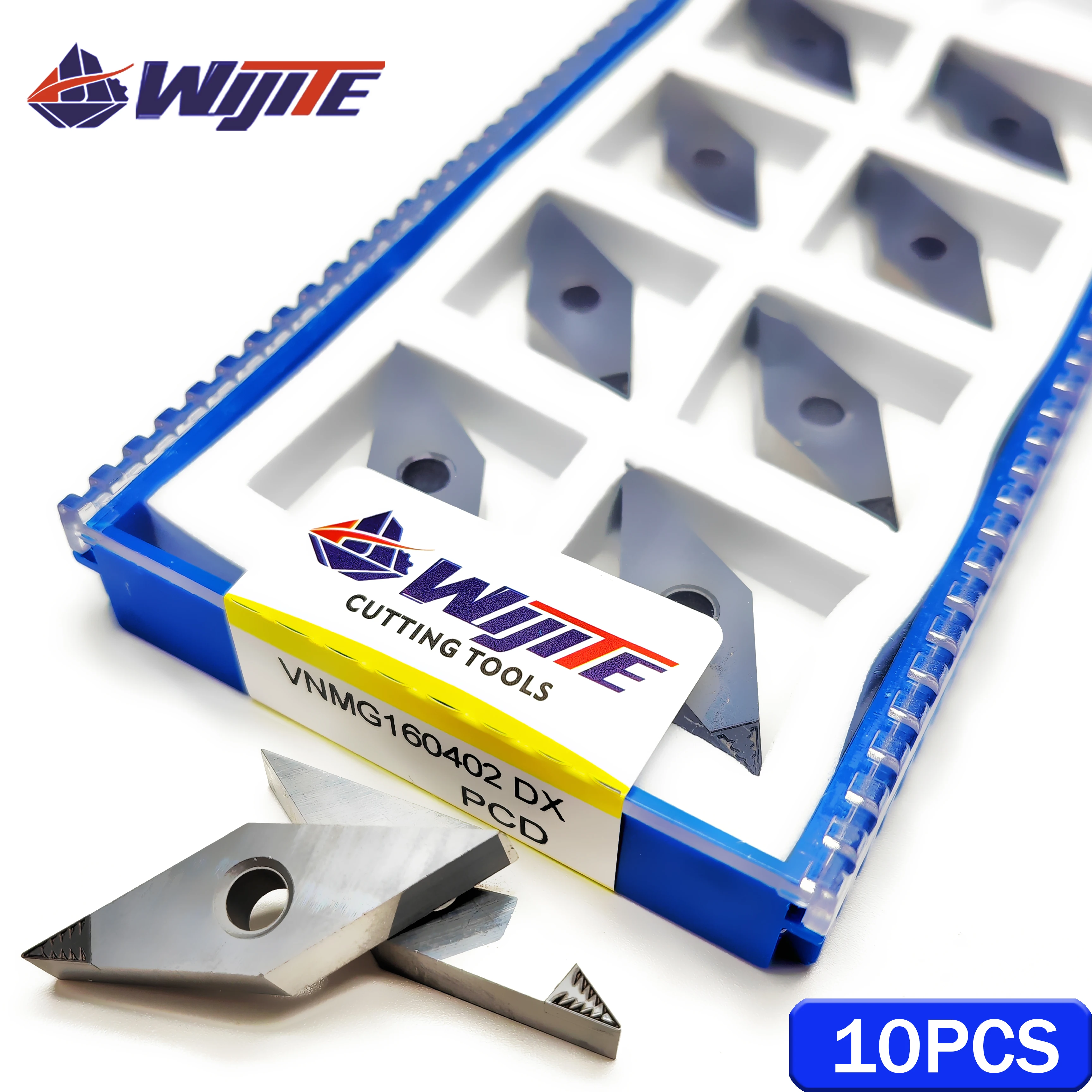 PCD tools VNMG160402 VNMG160404 VNMG160408 DX chip breaking tool processing copper aluminum magnesium fiber glass plastic VNMG