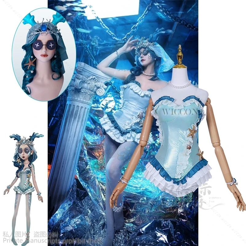 Fiona Gilman Cosplay Game Identity V Cos Costume Priestess Cosplay Sexy Bodysuit Party Anime Swimsuit Halloween Carnival Costume