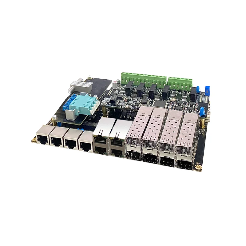 GE Fiber & Copper 8 Ports L2 Managed Electric Switch Board RSTP ERPS SFP RJ45 SNMP & QoS Intrinsic Safety for Mi
