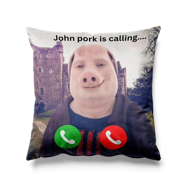 Aertemisi 18 x 18 дюймов John Pork is Call Square Пледы Подушки Чехлы Наволочки 45 см x 45 см