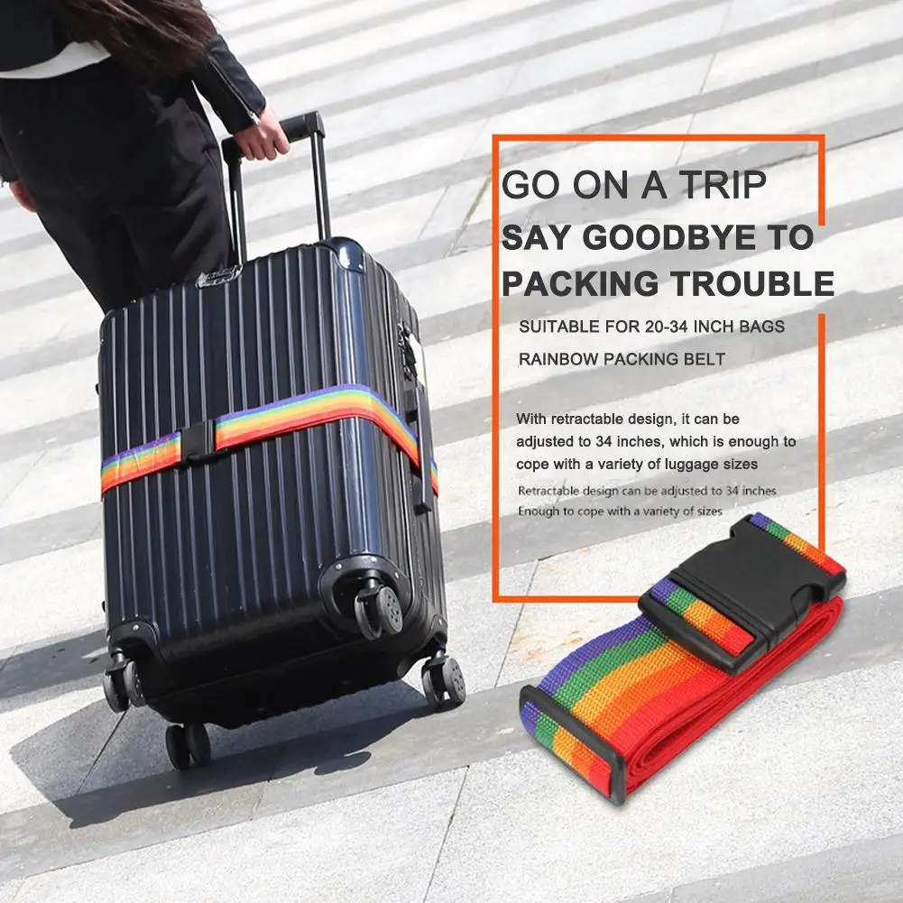 

Password Lock Luggage Strap Easy to Use Travel Suitcase Buckle Strap Secure Lock Safe Packing Belt Safety Suitcase Belt
